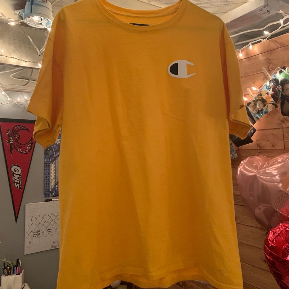 Champion mustard/gold yellow t-shirt